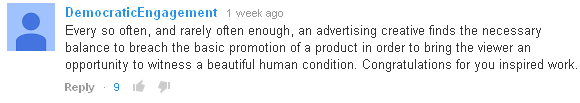 bell's whisky the reader youtube comment